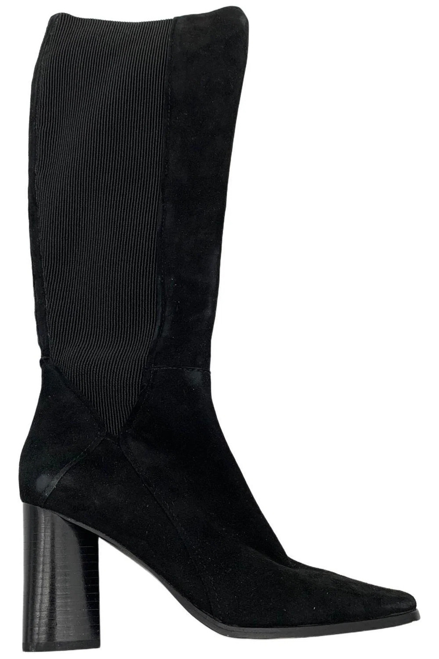 Donald Pliner Women's Gell Tall Boots Black Suede - Medium